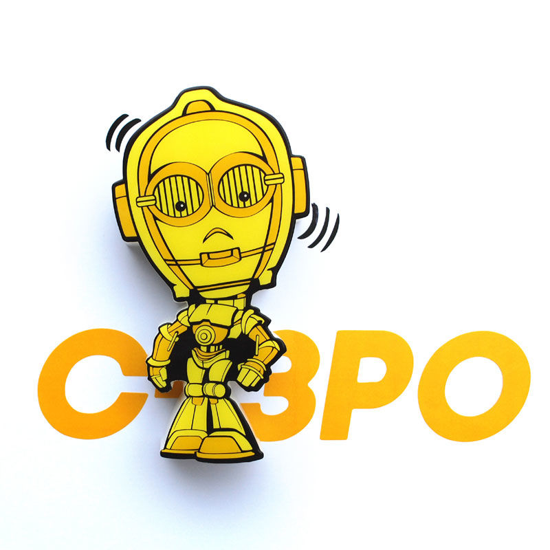 Star Wars Lámpara 3D Light FX Mini C-3PO