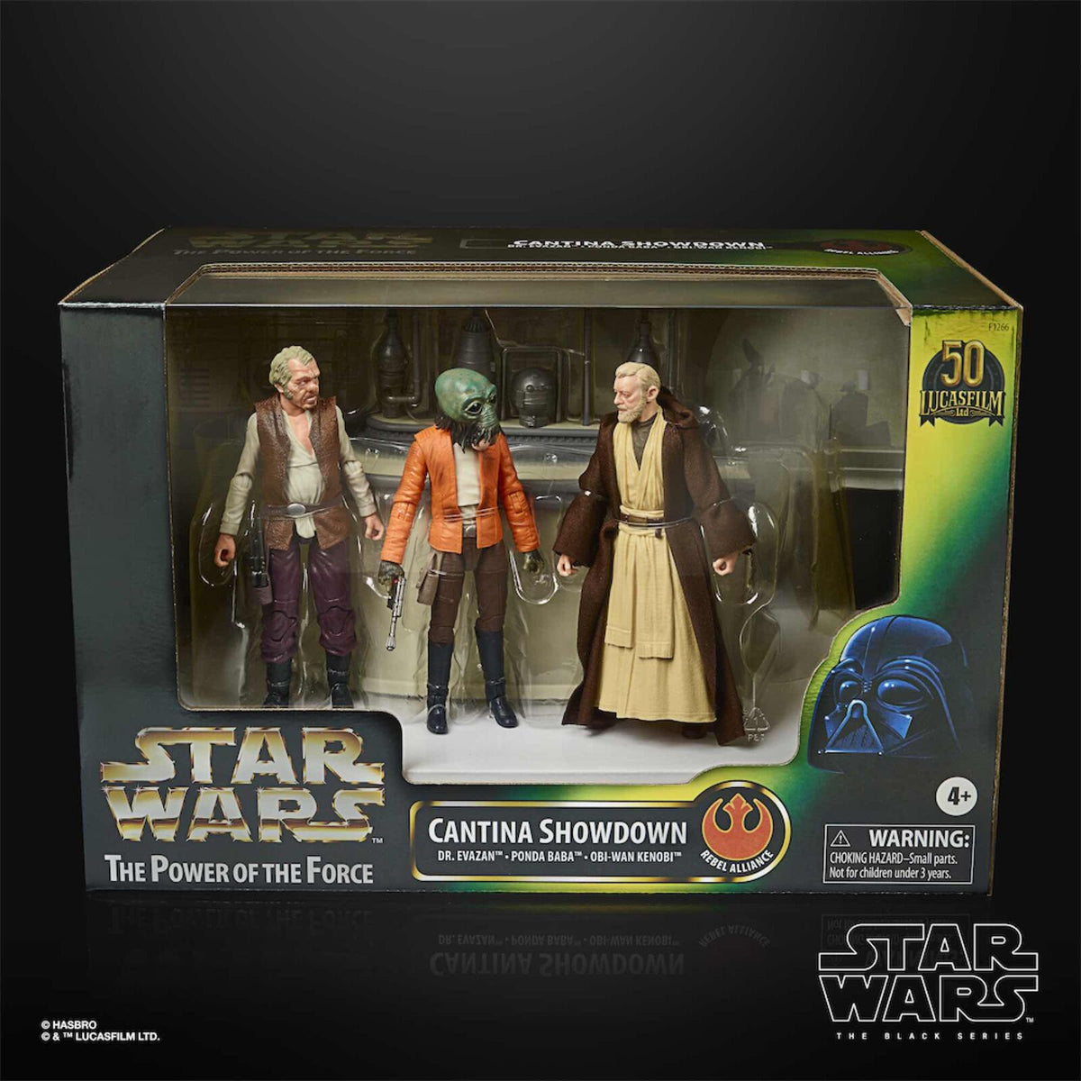 Hasbro Set figuras The Power Of The Force Cantina Showdown Black Series Star Wars 15cm