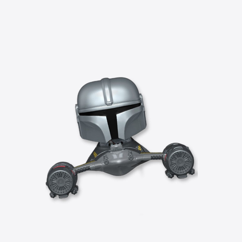 Funko Figura POP Rides Deluxe Star Wars Mandalorian 9 the Mandalorian in N-1 Starfighter (imagen 5 de 6)