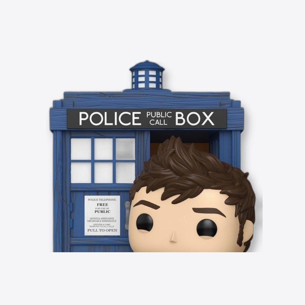 Funko Figura POP Rides Deluxe Doctor Who Tardis with Tenth Doctor (imagen 4 de 6)