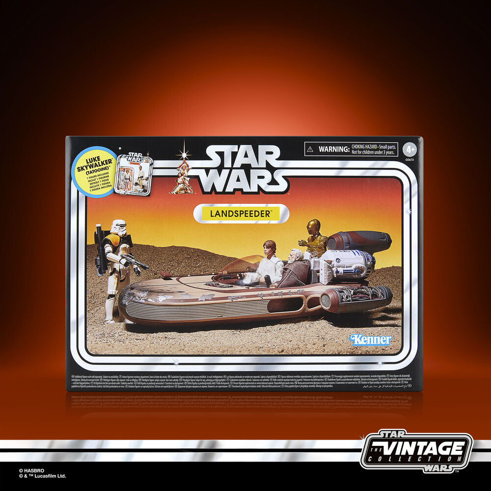 Star Wars Figura Luke Skywalker + Landspeeder Hasbro Colección