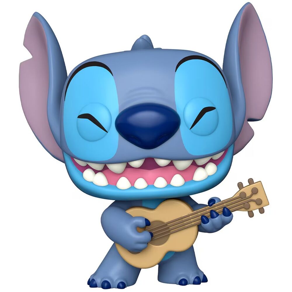 Disney Lilo & Stitch Figura POP Super Sized Stitch Ukelele 25cm Funko