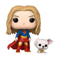 DC Comics Figura POP Supergirl con Krypto Cachorro Funko Amigos