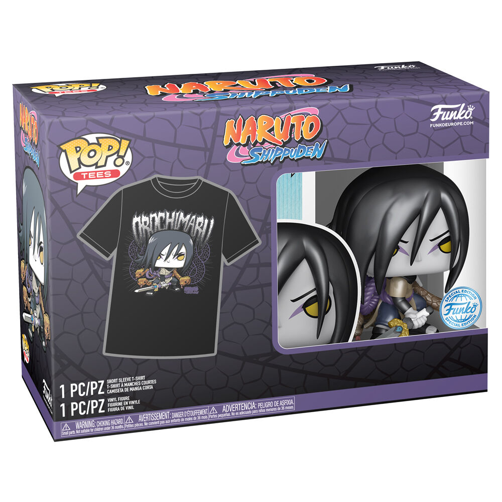 Funko Set figura POP & Tee Naruto Shippuden Orochimaru (imagen 2 de 6)
