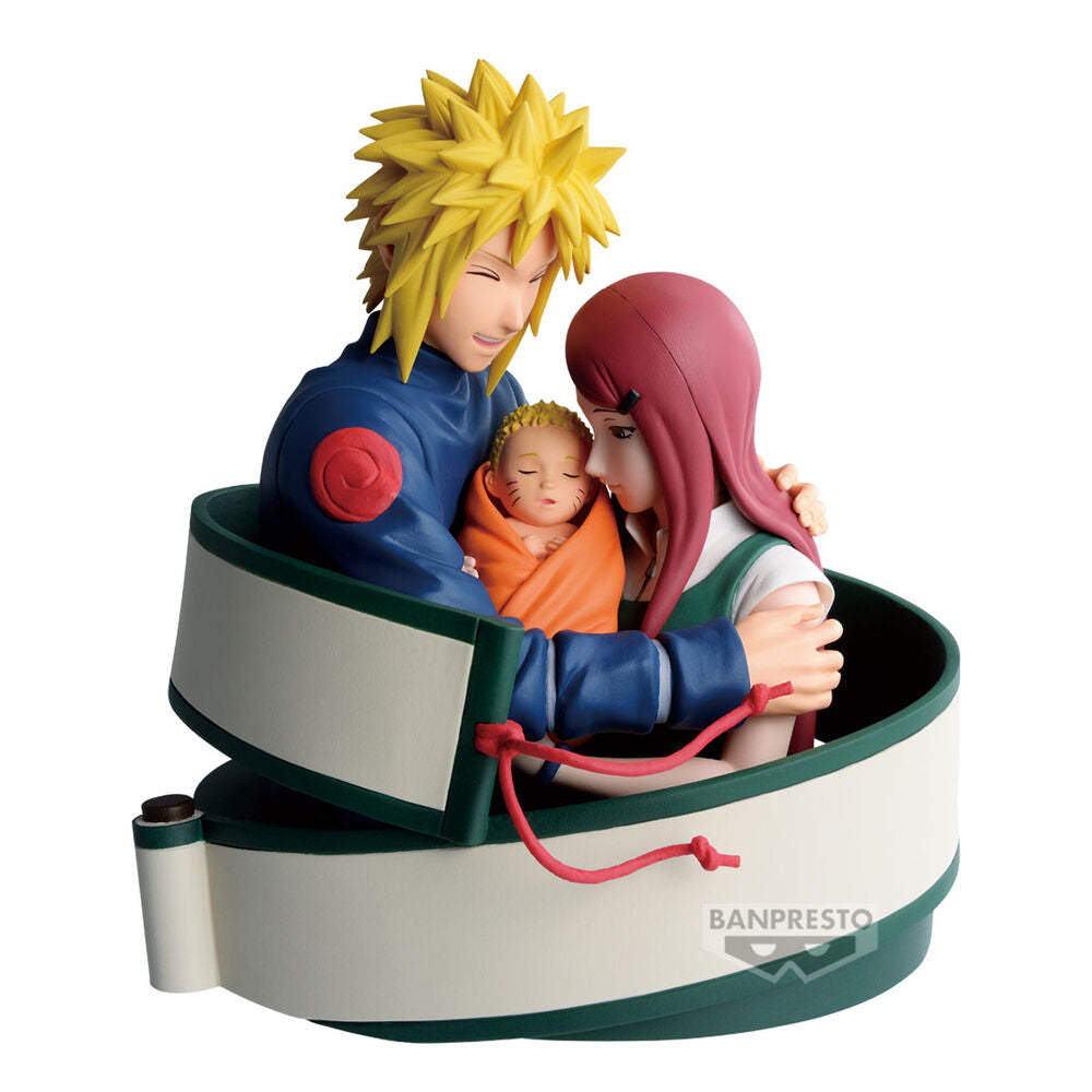 Banpresto Figura Minato, Naruto & Kushina 13cm