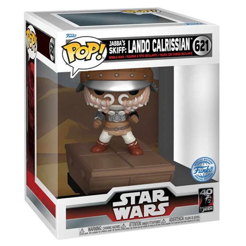 Star Wars Figura POP Deluxe Lando Calrissian Jabba Skiff Exclusiva