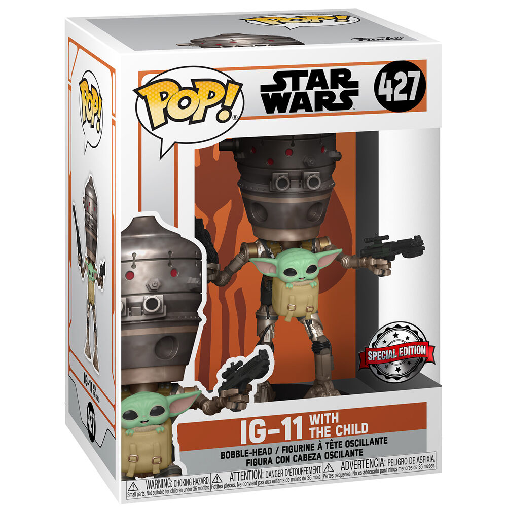 Funko Set figura POP & Tee Star Wars IG-11 With the Child Exclusive M (imagen 4 de 5)
