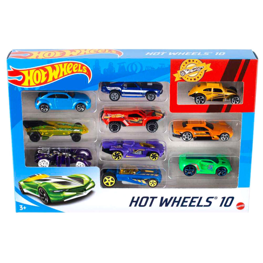 Hot Wheels - Blister 10 Coches Surtidos - Vehículos de Colección