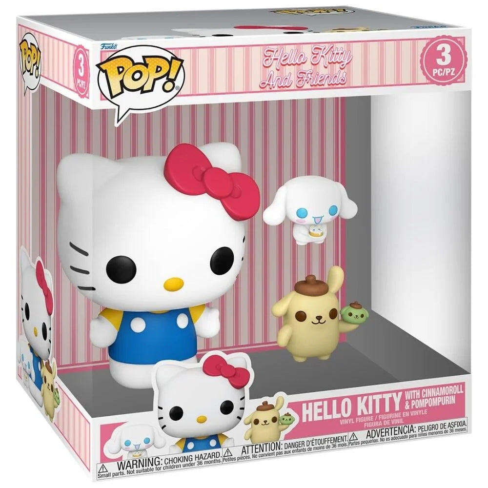 Funko Figura POP Jumbo Hello Kitty and Friends - Hello Kitty with Cinnamoroll & Pompompurin