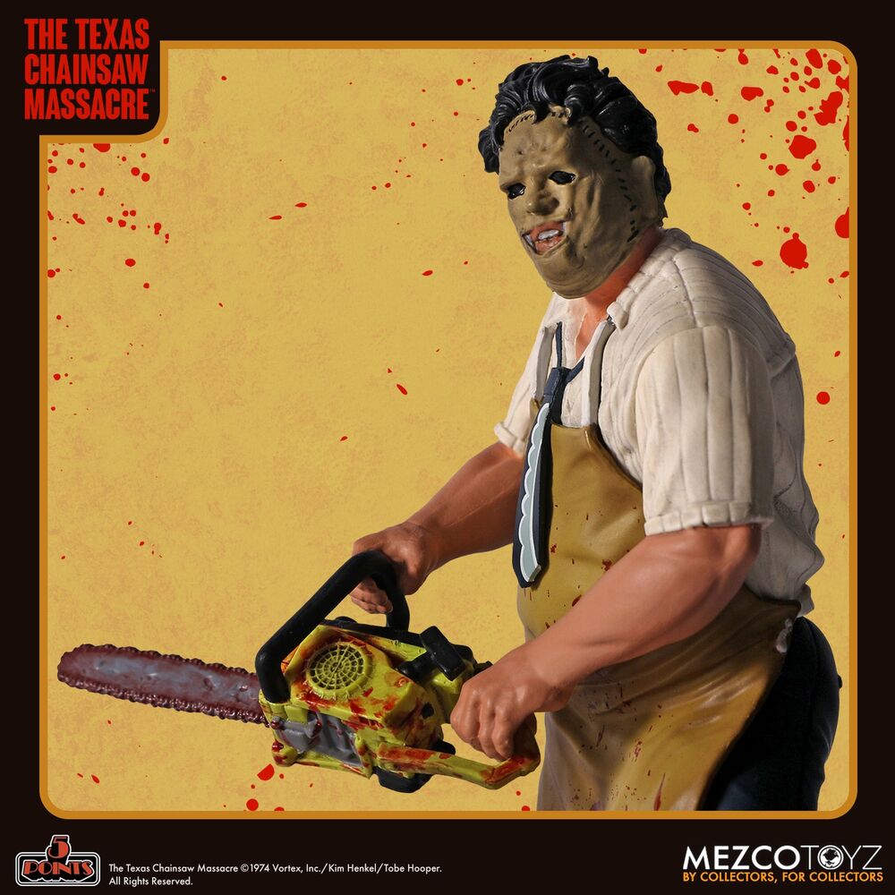 Mezco Toyz Figura Leatherface La Matanza de Texas 9,5cm (imagen 4 de 6)