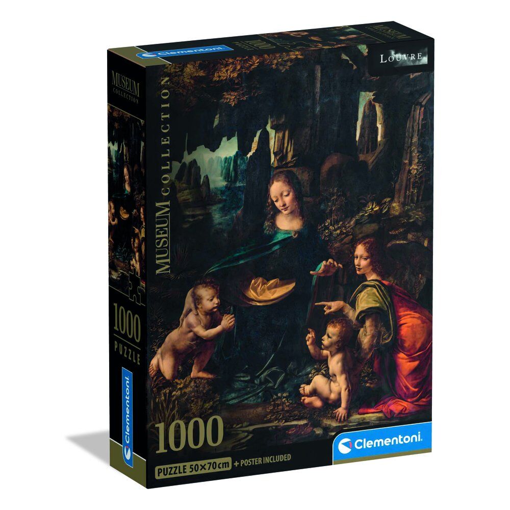 Puzzle La Virgen de las Rocas Leonardo Da Vinci 1000 Piezas Museo