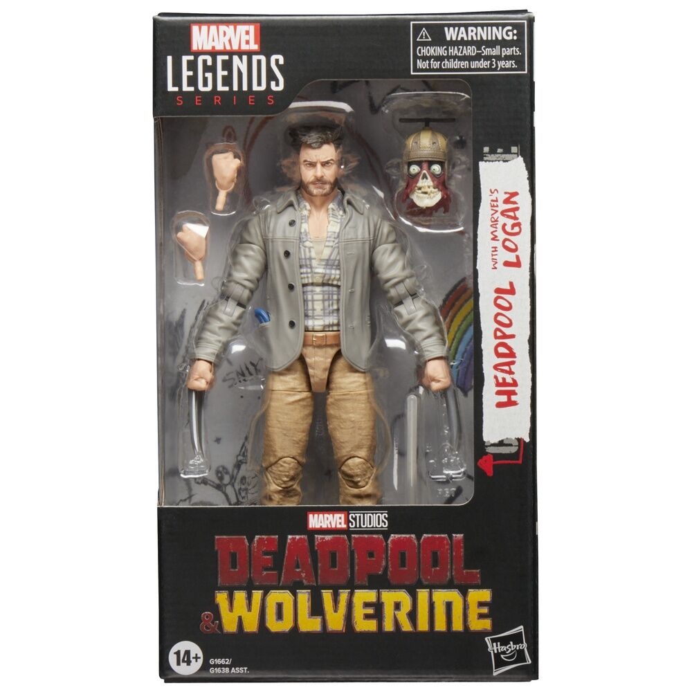 Hasbro Figura Headpool with Marvels Logan - Deadpool & Wolverine Marvel Legends Series 15cm (imagen 2 de 9)