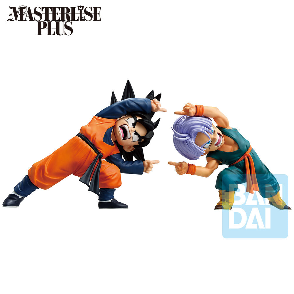 Banpresto Set 2 Figuras Ichibansho Masterlise Son Goten & Trunks Battle of Super Saiyan Dragon Ball Z 9cm (imagen 3 de 5)