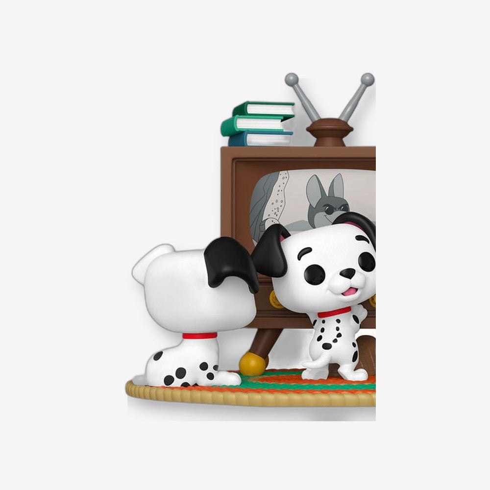 Funko Figura POP Moment Disney 101 Dalmatas Rolly Patch & Lucky with TV (imagen 4 de 6)