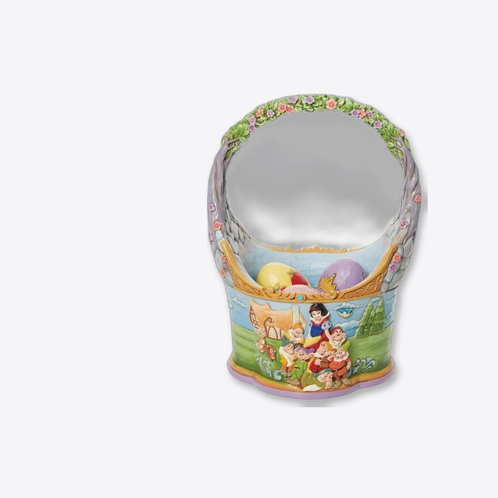 Cesta de pascua enesco con 3 huevos blancanieves (imagen 4 de 6)