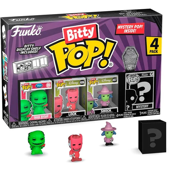 Disney Pesadilla Antes de Navidad Bitty POP Oogie Boogie Blister 4 Figuras Funko