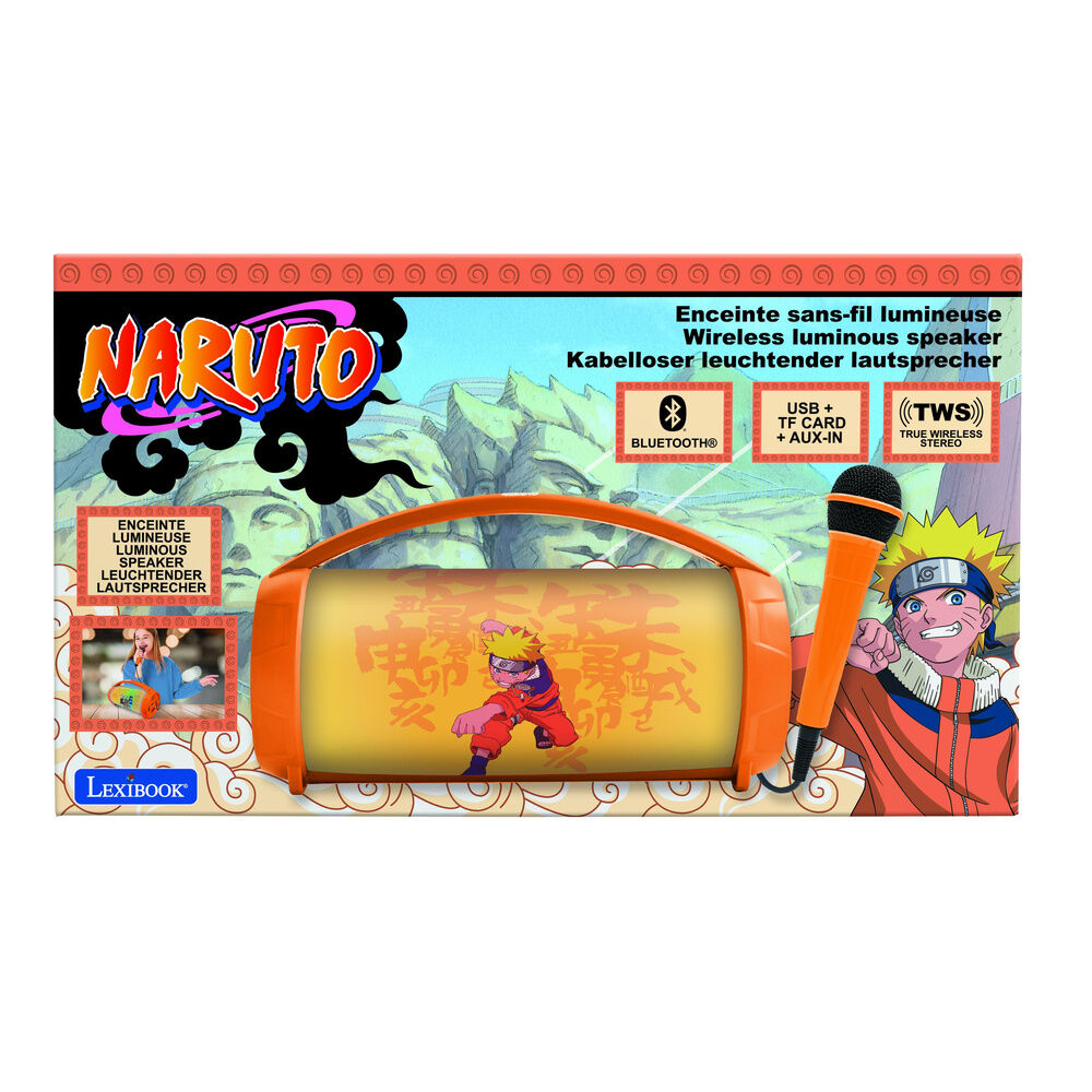 Lexibook Altavoz Bluetooth Luminoso + Microfono Naruto (imagen 2 de 7)
