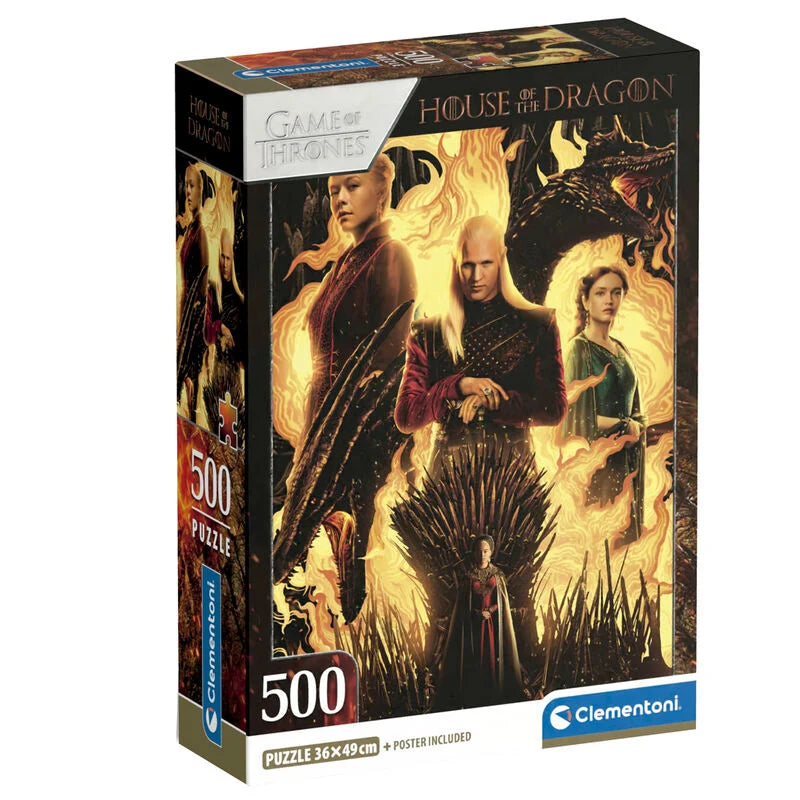 La Casa del Dragón Puzzle 500 Piezas - Danza de Dragones