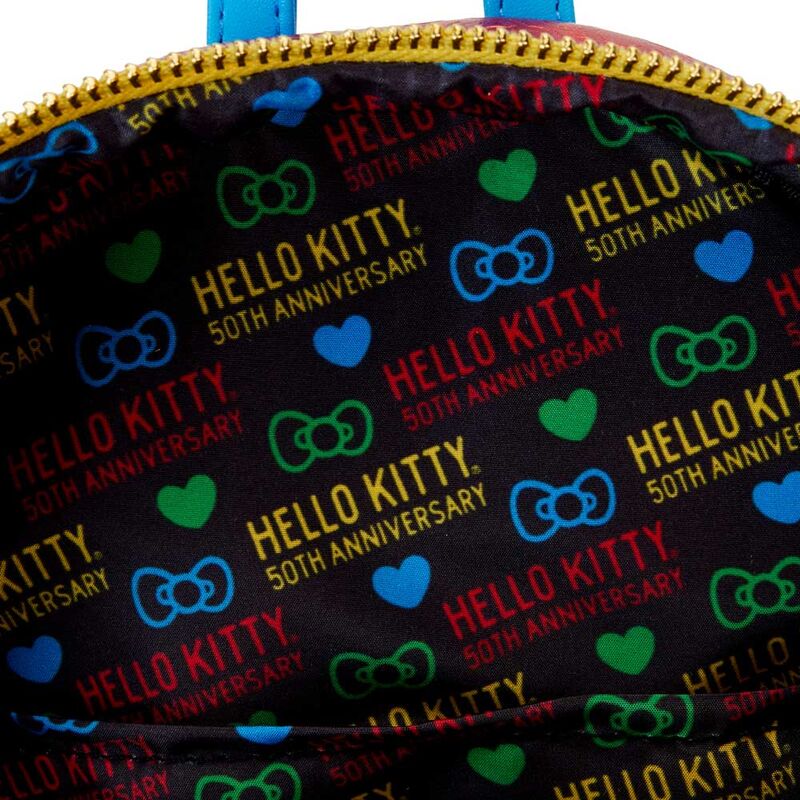 Mochila 50th Anniversary Hello Kitty Loungefly 26cm (imagen 5 de 7)