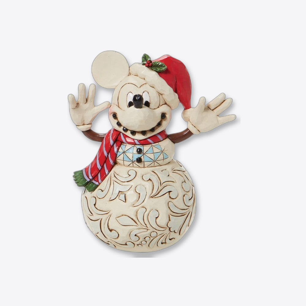 Figura enesco disney muñeco de nieve mickey navideño (imagen 2 de 6)