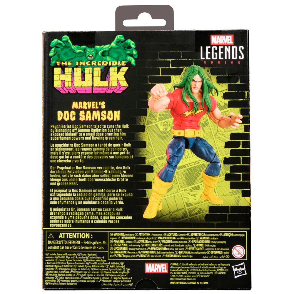 Hasbro Figura Marvels DOC Samson The Incredible Hulk Marvel Legends Series 15cm (imagen 10 de 10)