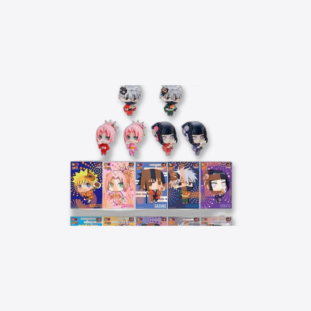 Set figuras con postales megahouse naruto shippuden petit chara land 10th anniversary (imagen 5 de 6)