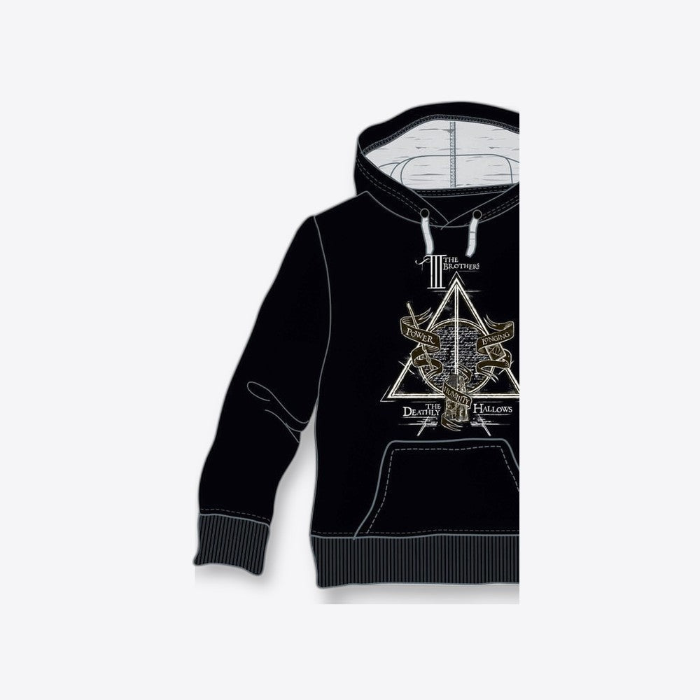 Warner Bros. Discovery Sudadera capucha Deathly Hallows Harry Potter (imagen 3 de 6)