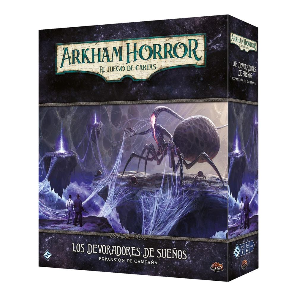 Asmodee Juego de mesa arkham horror lcg los devoradores de sueños expansion campaña edad recomendada 14 años