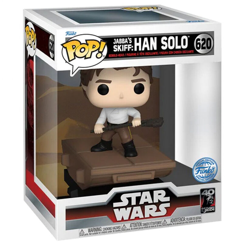 Funko Figura POP Deluxe Star Wars Jabba Skiff Han Solo Exclusive
