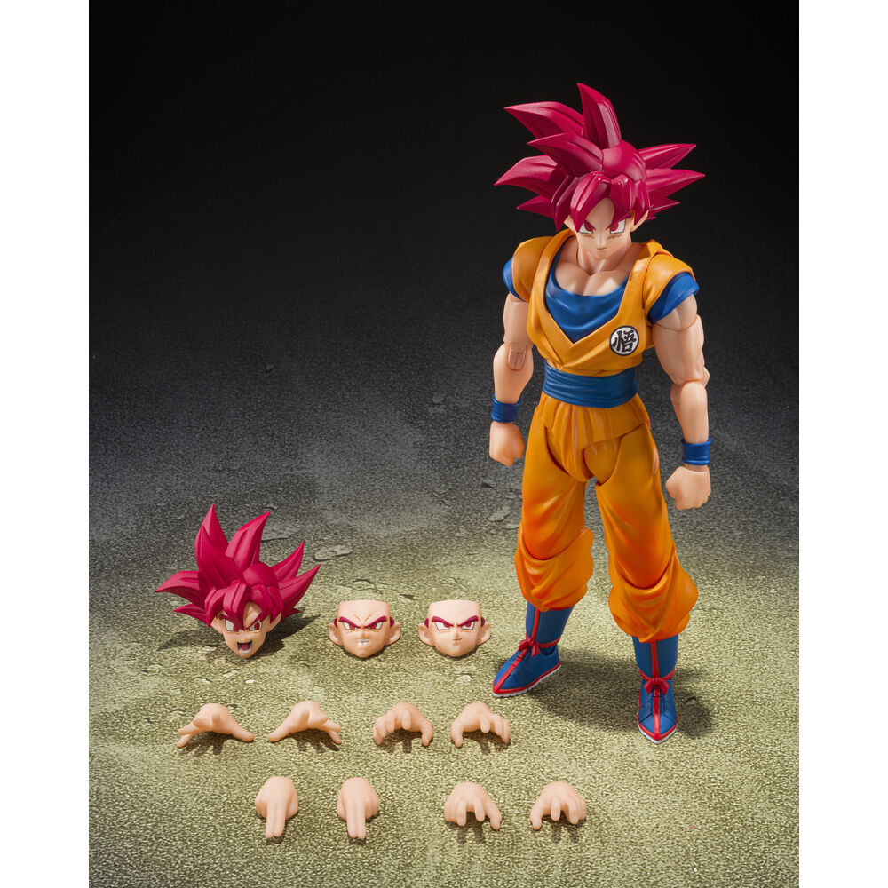 Tamashii Nations Figura S.H.Figuarts Super Saiyan God Son Goku God Aura Dragon Ball Super 14,5cm (imagen 5 de 7)