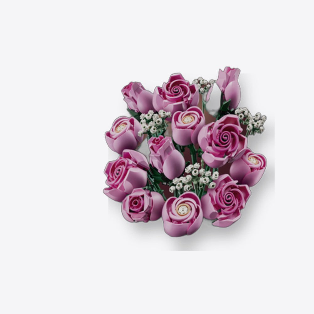Lego botanicals ramo de rosas rosadas (imagen 4 de 6)