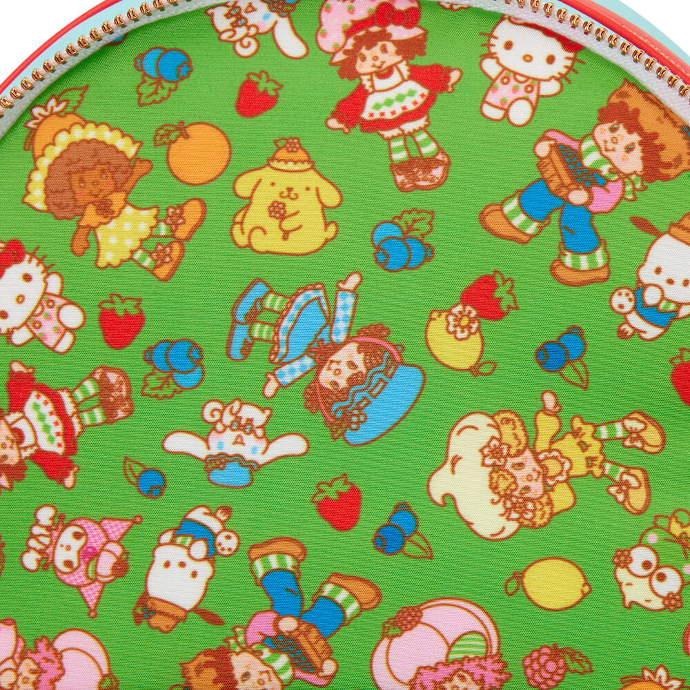 Mochila Shortcake Scented Hello Kitty & Friends x Strawberry Loungefly 26cm (imagen 5 de 6)