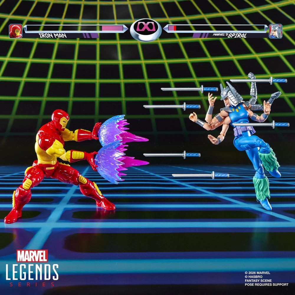Hasbro Blister 2 figuras Iron Man Vs Marvels Spiral Marvel Games 15cm (imagen 3 de 10)