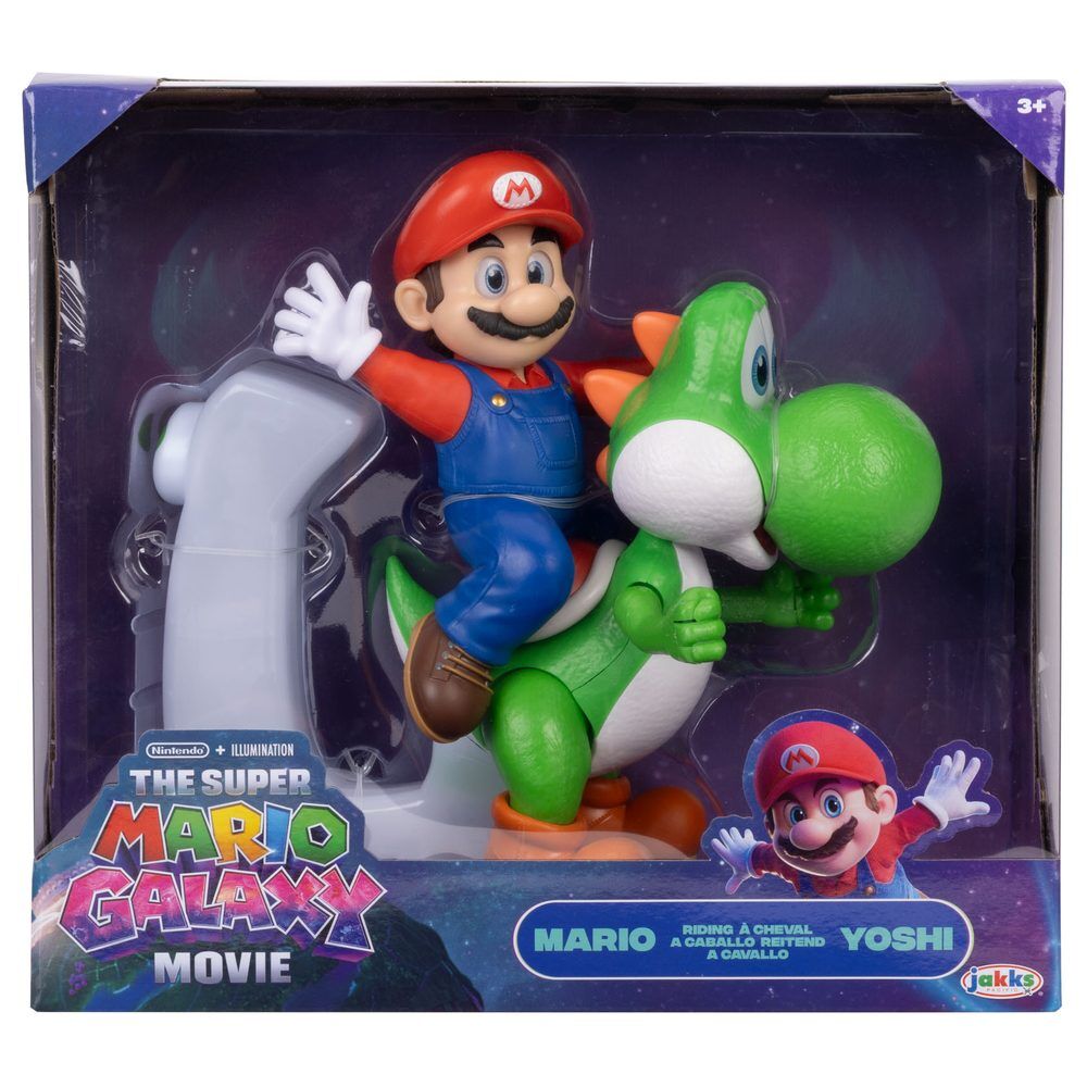 Jakks Pacific Figura Mario & Yoshi Super Mario Galaxy Movie (imagen 2 de 5)