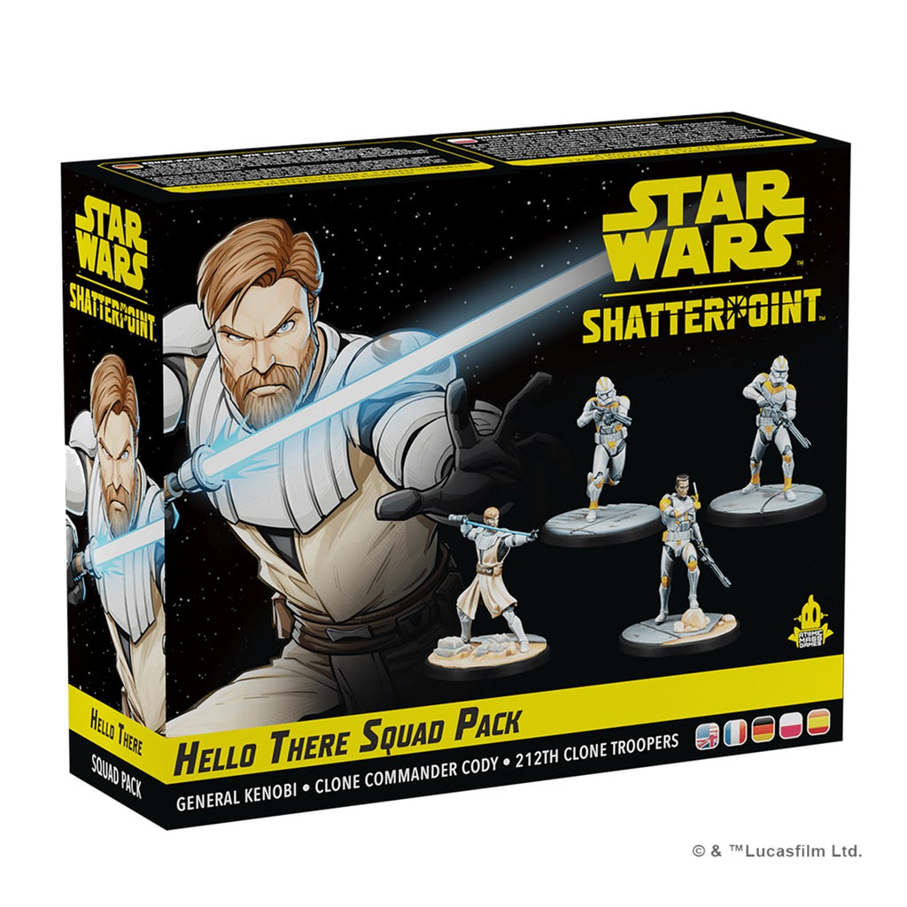 Asmodee Juego de mesa star wars shatterpoint hello there general obi - wan kenobi squad pack