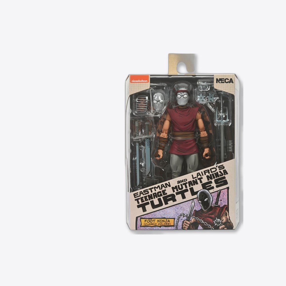 Figura neca teenage mutant ninja turtles mirage comics foot ninja classic colors scale action 18cm (imagen 4 de 6)
