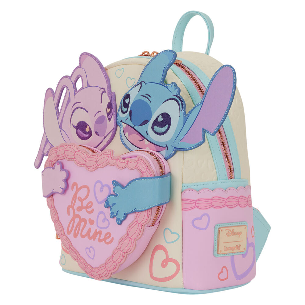 Mochila Be Mine Angel & Stitch Disney Loungefly (imagen 3 de 5)