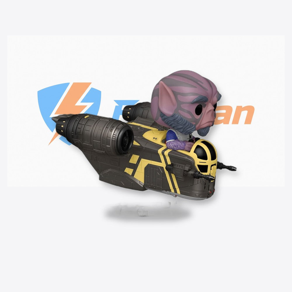 Funko Figura POP Rides Deluxe Star Wars Mandalorian & Grogu Zeb Orrelios in the Razor Crest (imagen 3 de 6)