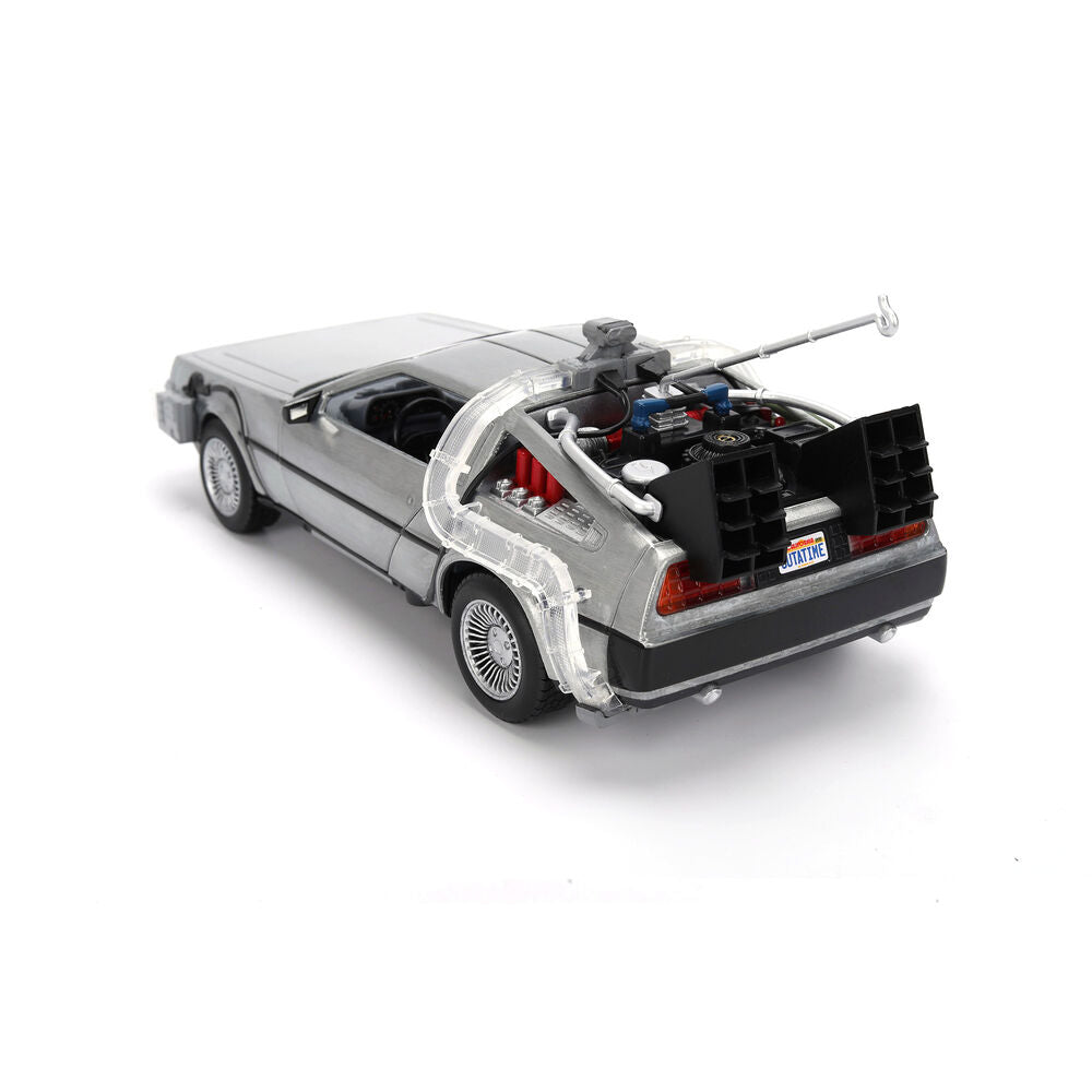 Jada Toys Replica DLorean Hollywood Rides Time Machine 40th Anniversary Regreso al Futuro (imagen 9 de 10)