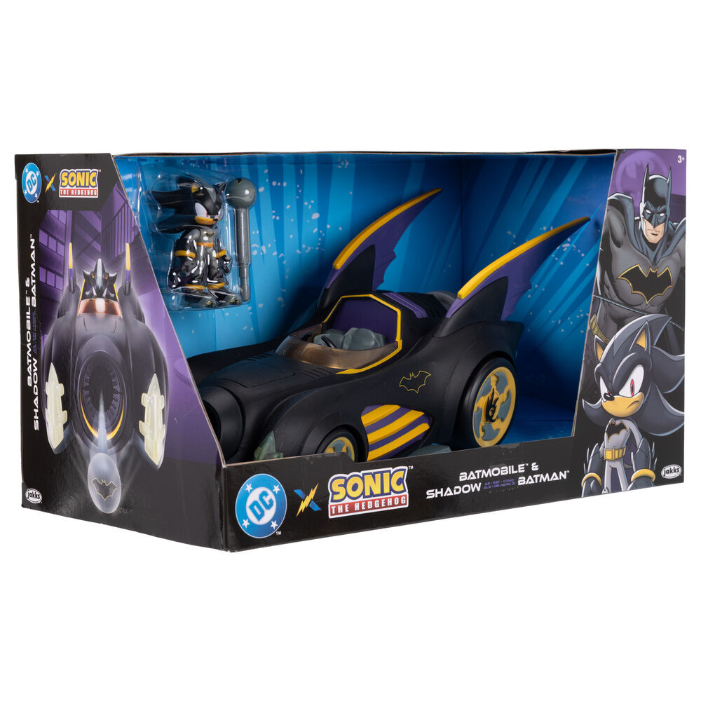 Jakks Pacific Batmobile + figura Shadow Batman Sonic The Hedgehog (imagen 2 de 9)