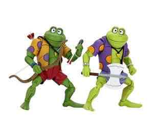 Pack 2 figuras neca ranas genghis & rasputin  scale action figure tmnt cartoon re - run