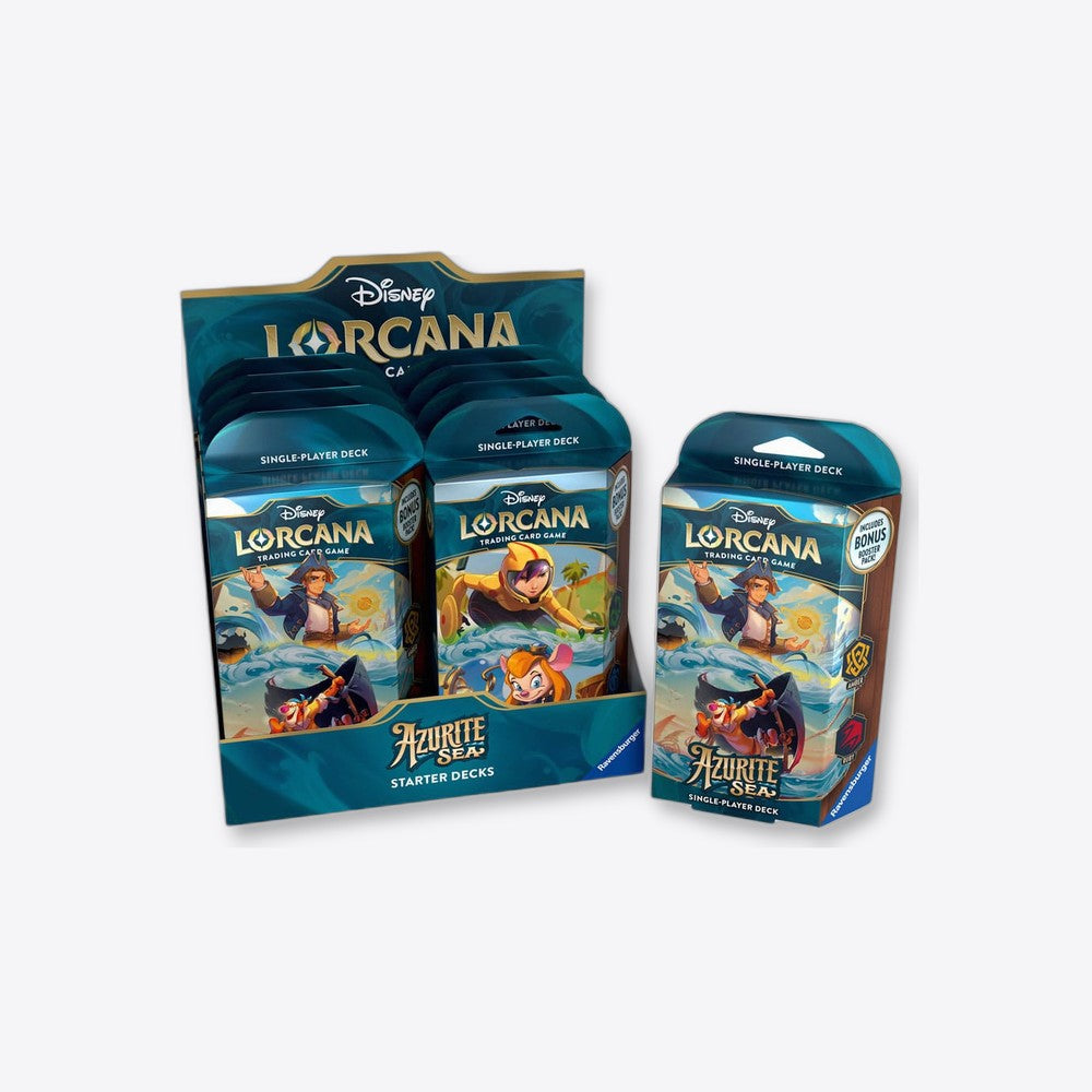 Ravensburger Juego de cartas disney lorcana tcg azurite sea starter deck 8 unidades inglés (imagen 2 de 6)