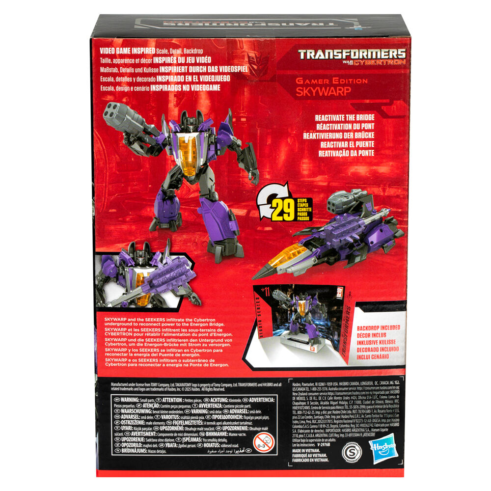Hasbro Figura Skywarp Studio Series Gamer Edition Cybertron Transformers 16,5cm (imagen 5 de 6)