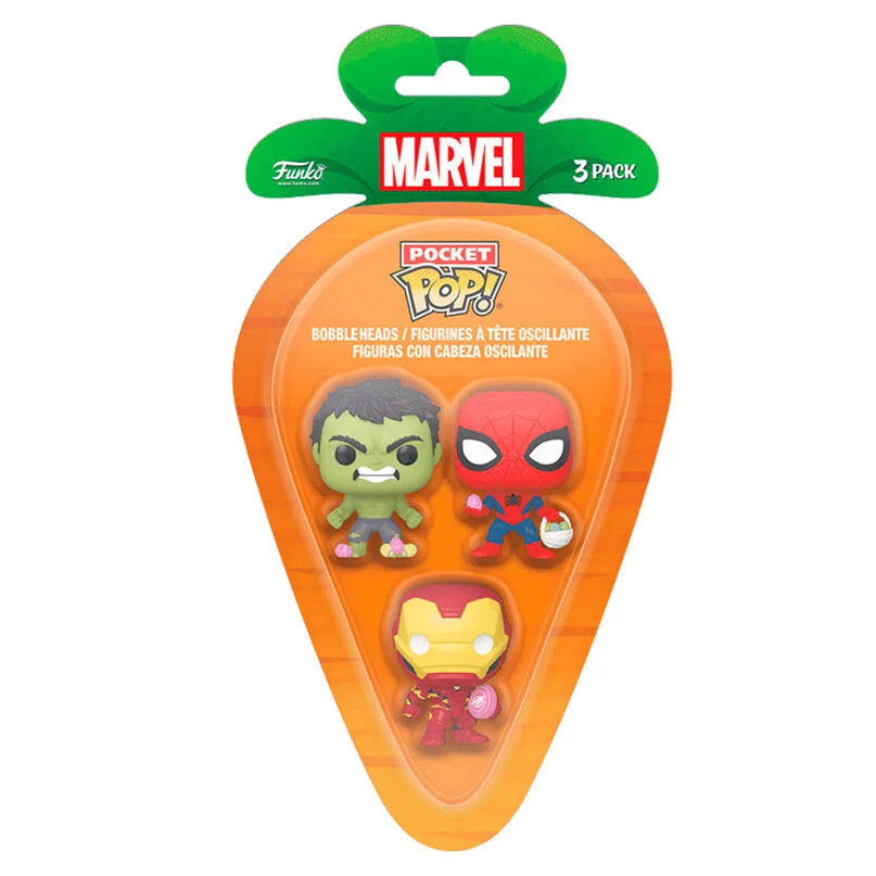 Marvel Blister 3 Figuras Pocket POP Pascua Funko