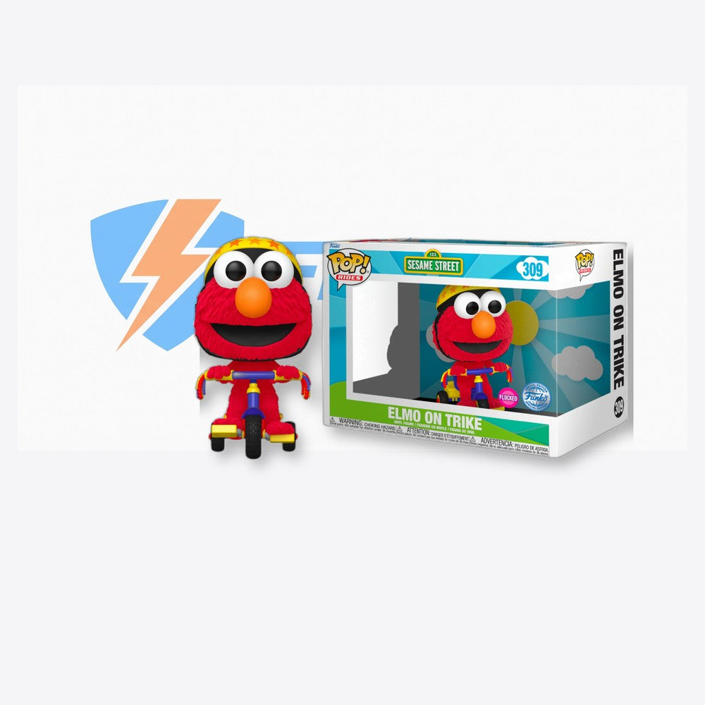 Funko Figura POP Rides Barrio Sesamo Elmo on Trike Exclusive (imagen 4 de 6)