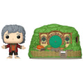 Funko Figura POP Town El Señor de los Anillos Bilbo Baggins with Bag-End