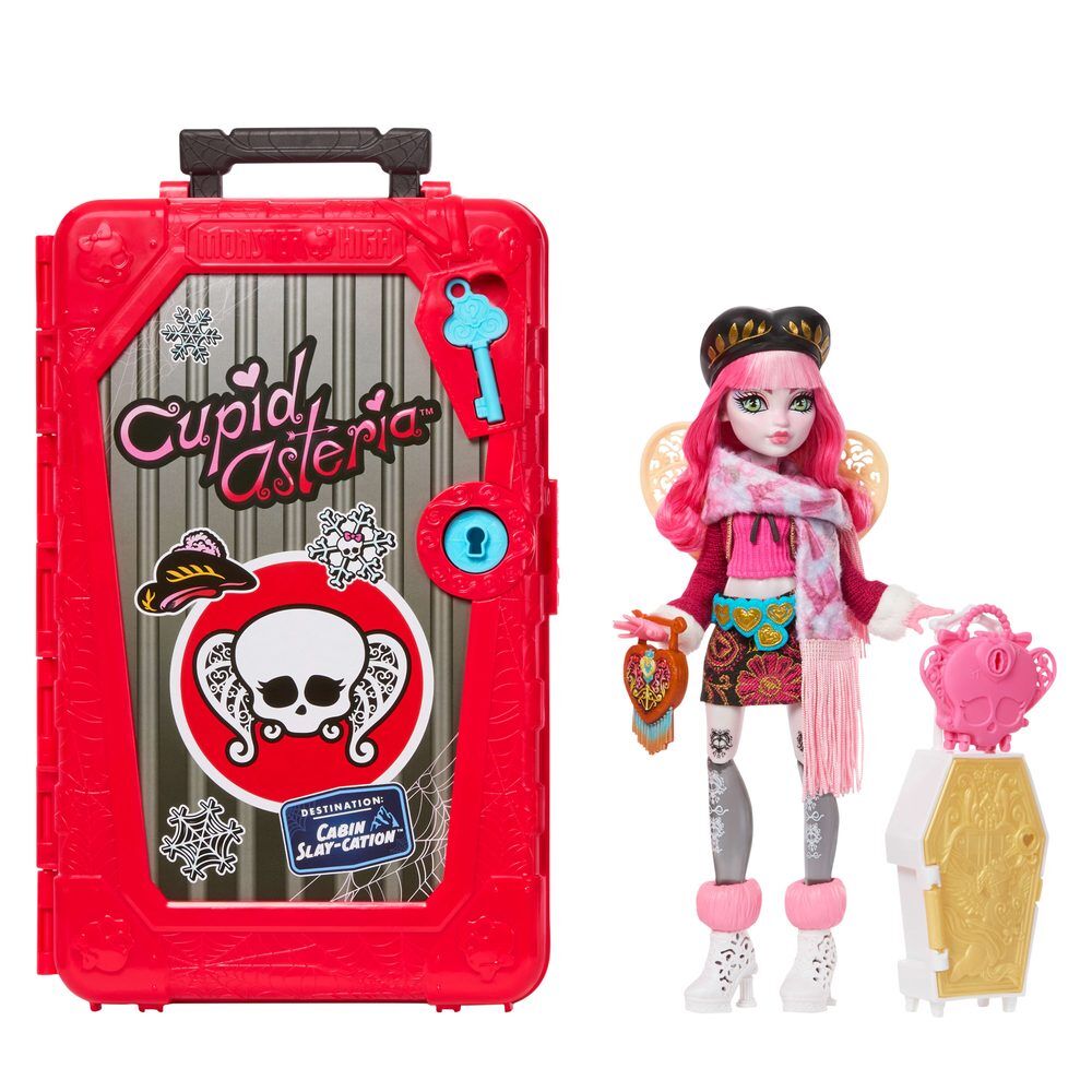 Mattel Muñeca Cupid Asteria y Armario Skulltimate Secrets Monster High (imagen 3 de 6)