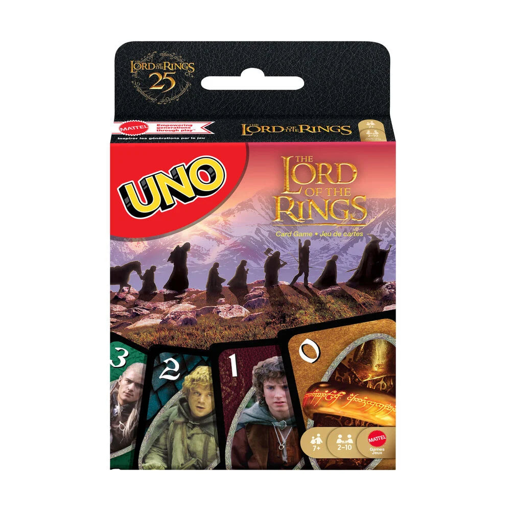 Cartas UNO El Señor de los Anillos - Juego Genérico | Mattel