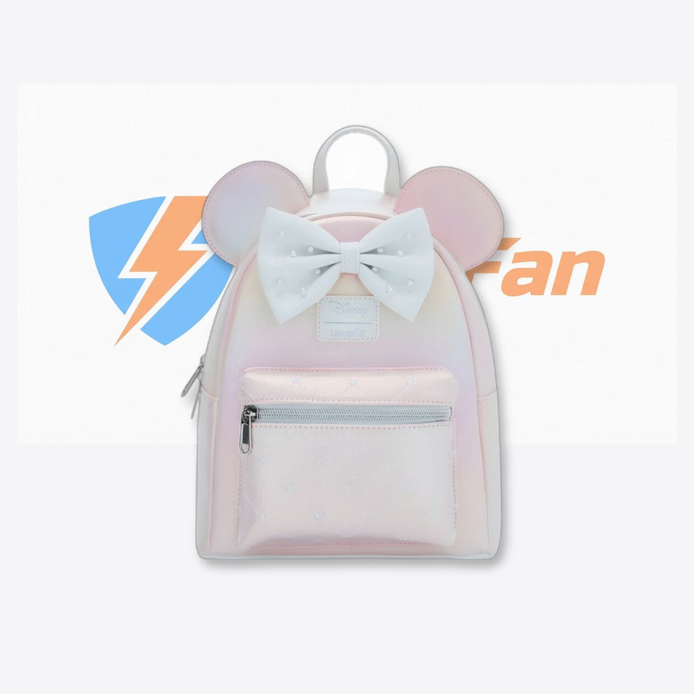 Lf | Lounfefly Mochila Pink Pearl Minnie Mouse Disney Loungefly 26cm (imagen 2 de 6)