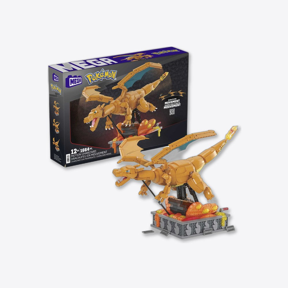 Desconocido Figura mattel mega construx motion pokemon motion charizard 1664 pcs (imagen 2 de 6)